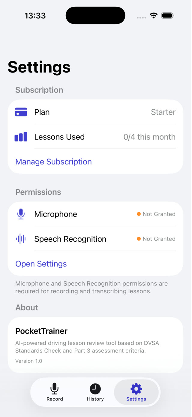 Structured AI feedback